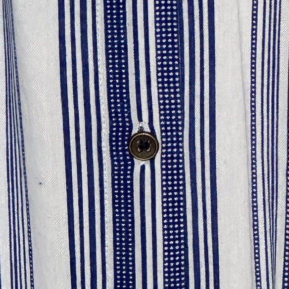 En Creme MOONFLOWER BLOUSE (NAVY) - L / NAVY/WHITE PRINT - Picture 4 of 15